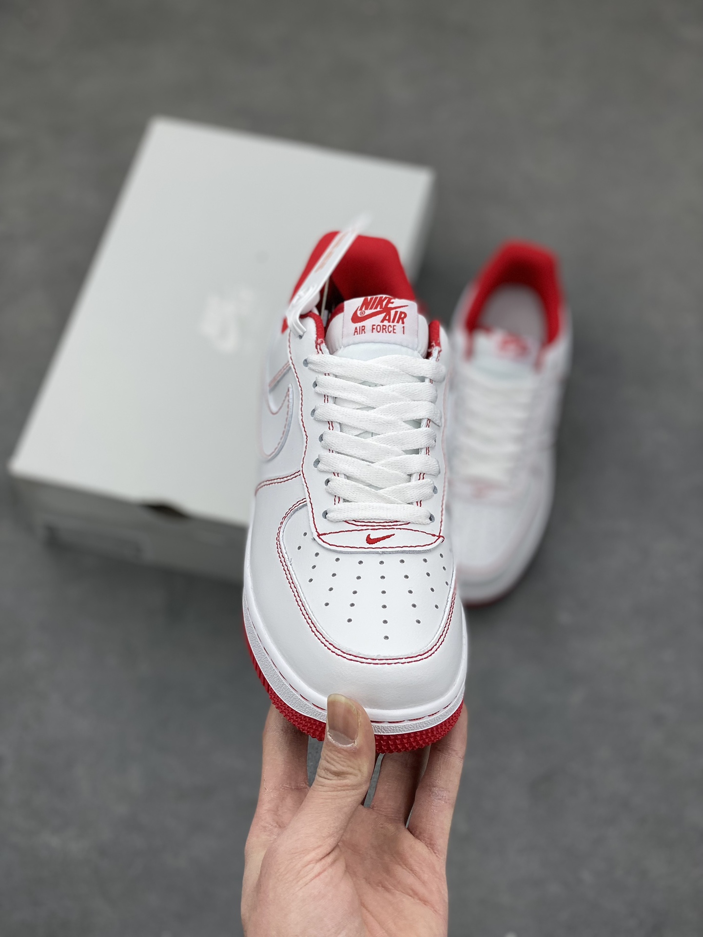 Nike Air Force 1 '07 Low White/Red Stitching Men's Sneakers CV1724-100 3 i1678736096 9225 1