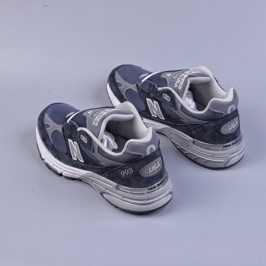 President New Balance MR993NV navy blue retro casual running shoes