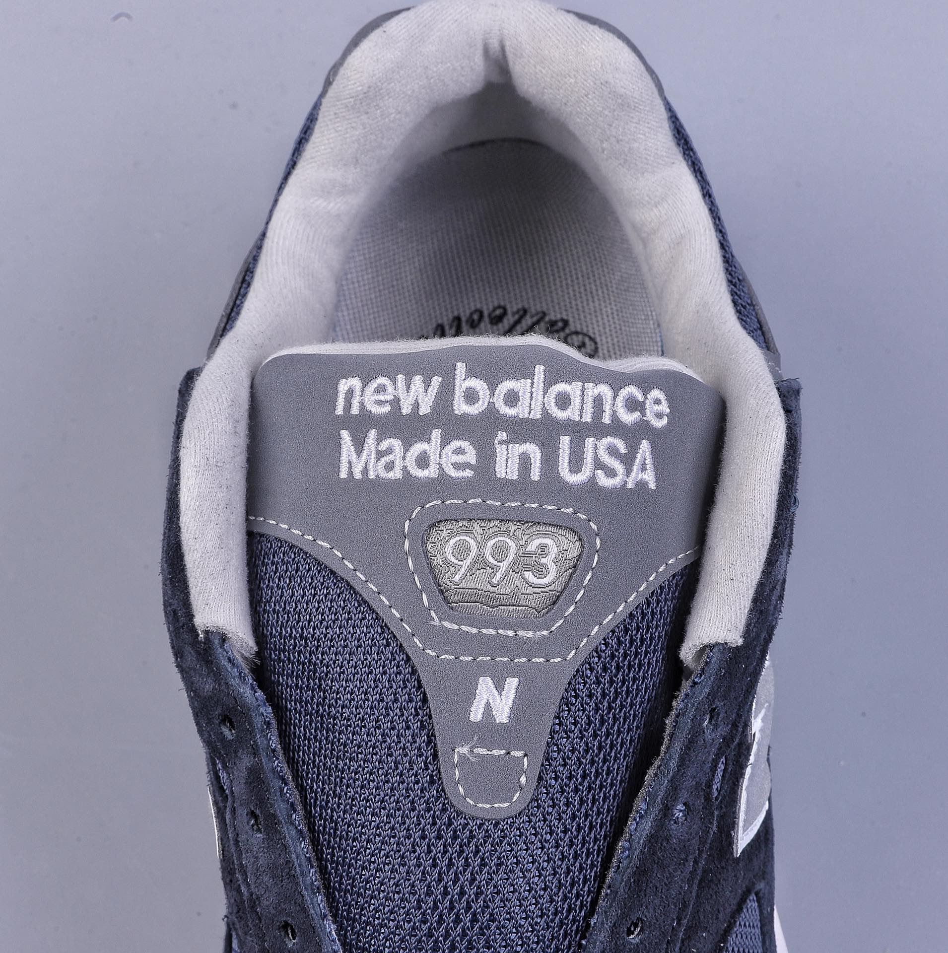 President New Balance MR993NV navy blue retro casual running shoes