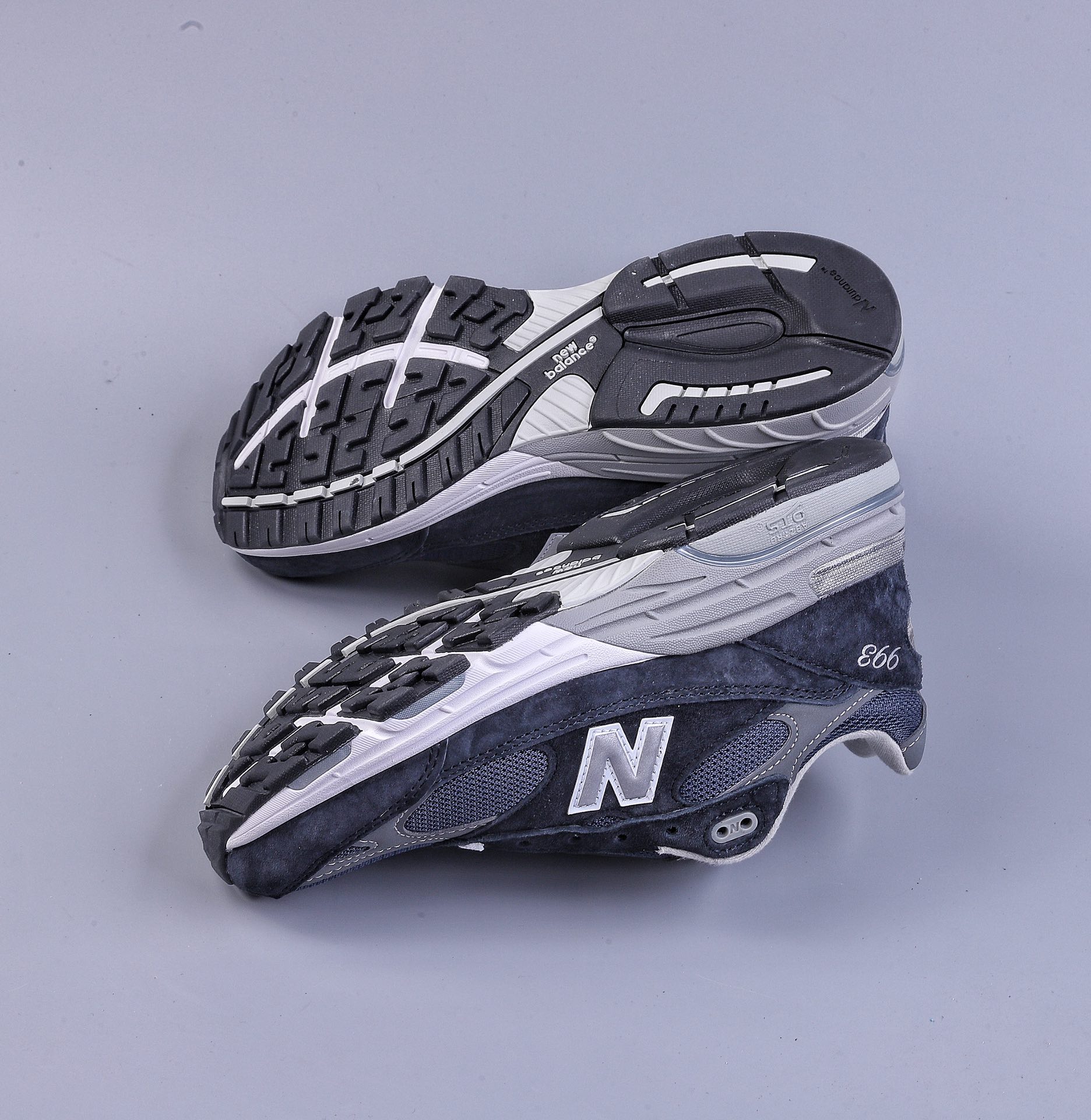 President New Balance MR993NV navy blue retro casual running shoes