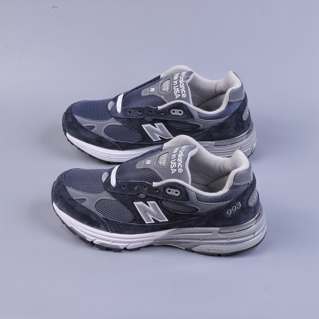 President New Balance MR993NV navy blue retro casual running shoes