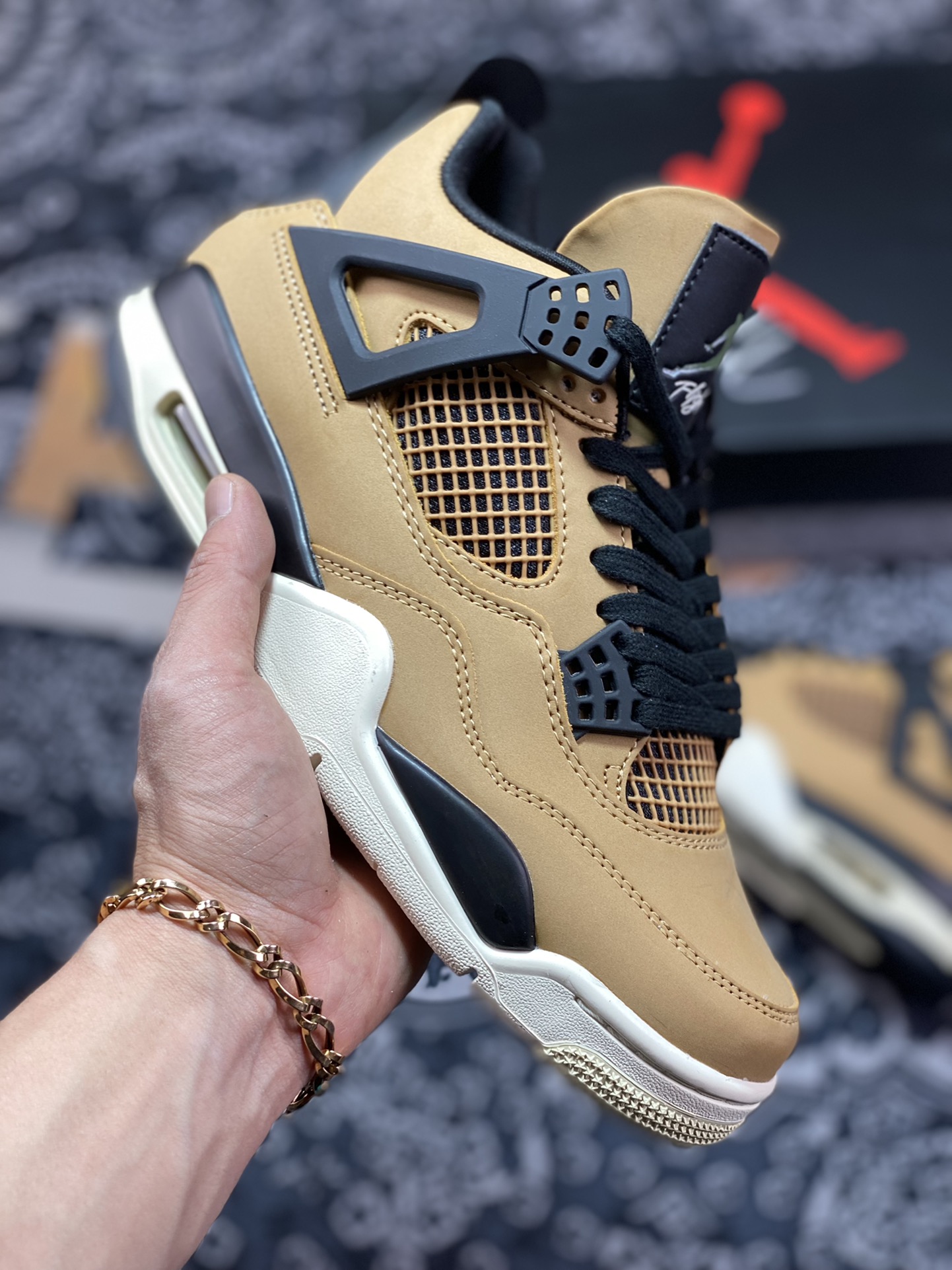 320  Wmms Air Jordan 4 Retro”Mushroom”迈克尔·乔丹AJ4代AQ9129-200