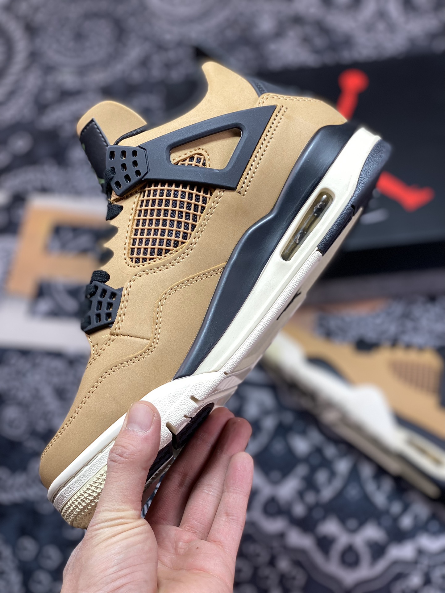 320  Wmms Air Jordan 4 Retro”Mushroom”迈克尔·乔丹AJ4代AQ9129-200