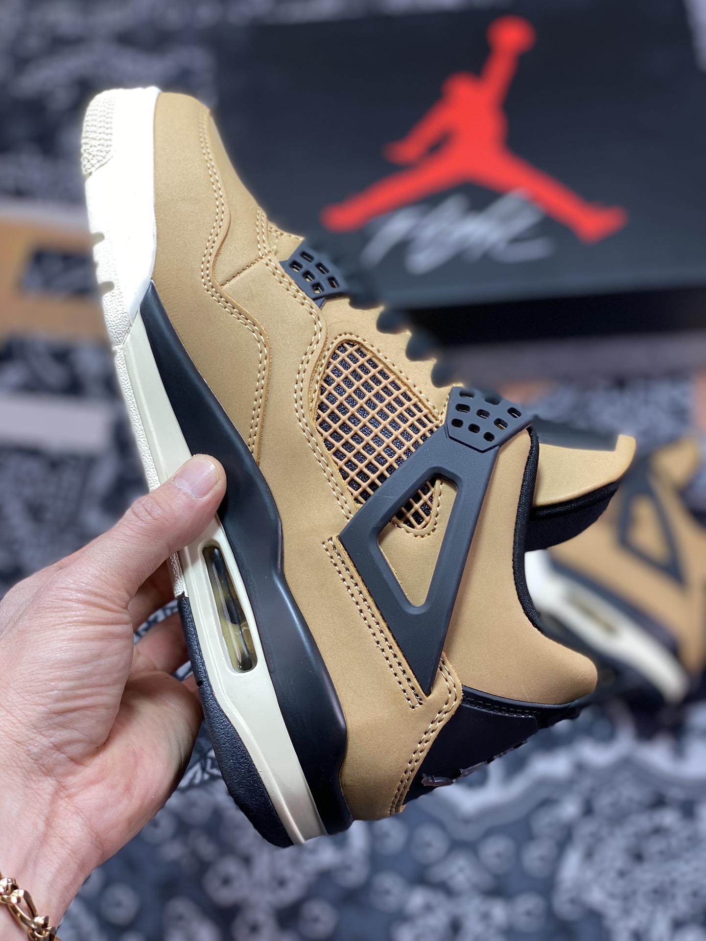 320  Wmms Air Jordan 4 Retro”Mushroom”迈克尔·乔丹AJ4代AQ9129-200