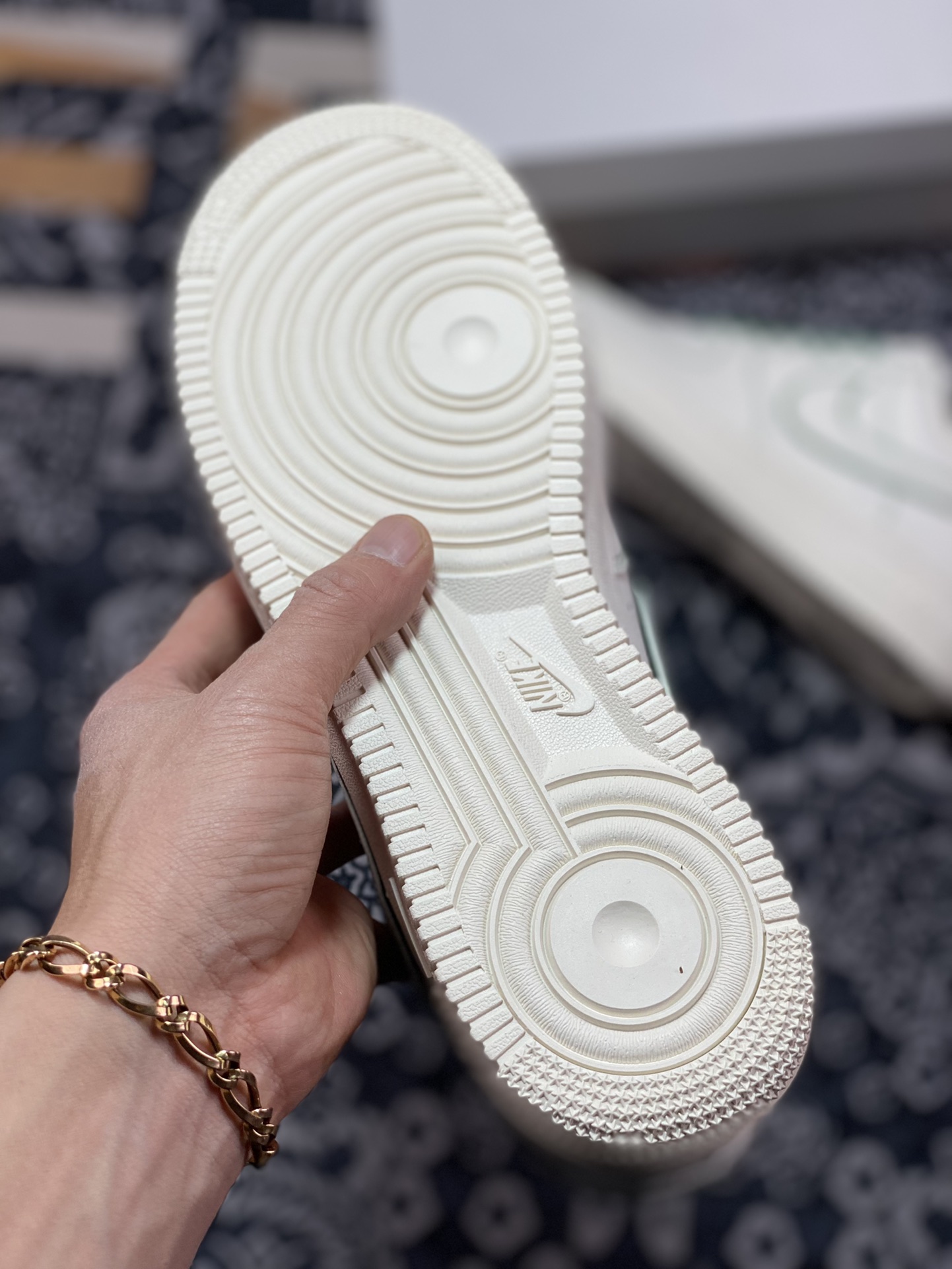 220  Nike Air Force 1'07 Low”Milk White/Green”空军一号板鞋“皮革米白深绿车线”315122-505