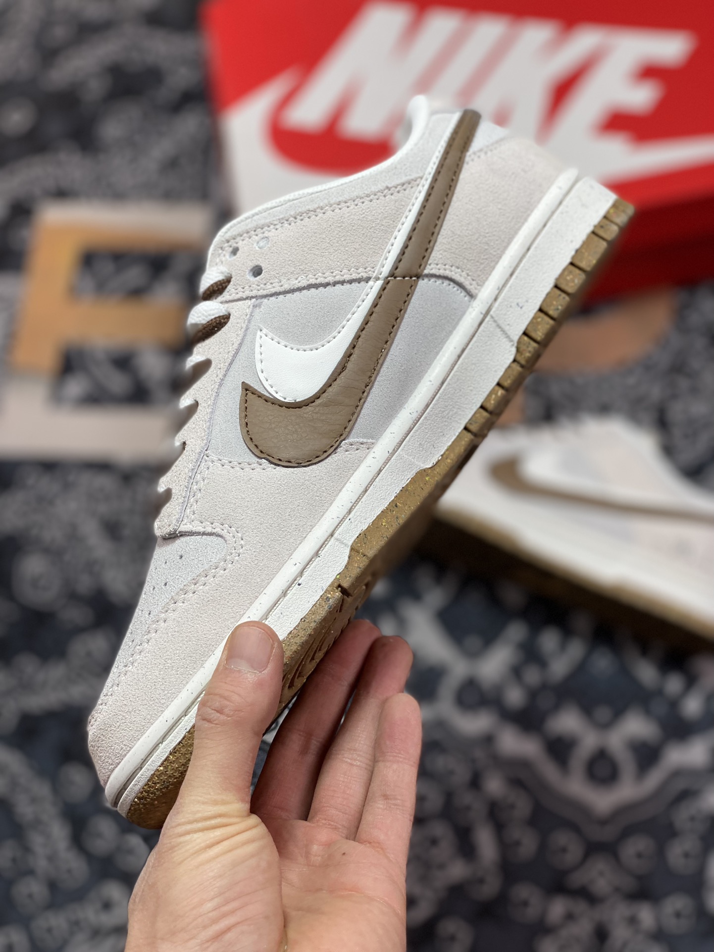 260  Nike SB Dunk Low SE”85 Grey/Mocha/Brown”扣篮系列低帮“麂皮浅灰摩卡棕双钩”DO9457-108