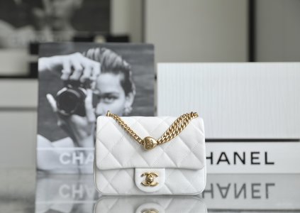 Chanel Classic Flap Bag Crossbody & Shoulder Bags Buy High Quality Cheap Hot Replica
 White Lychee Pattern All Copper Calfskin Cowhide Vintage