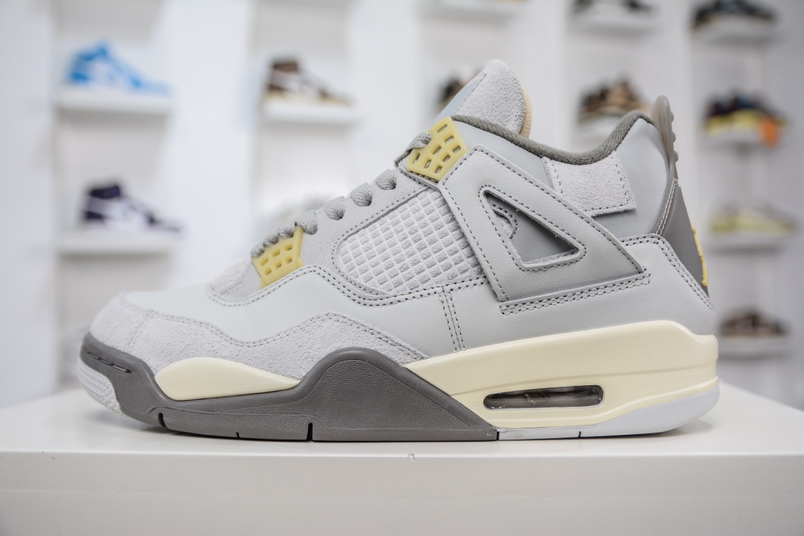 400 私人订单大厂Air Jordan 4 Retro 乔丹四代”Craft” 复刻灰麂皮 DV3742-021
