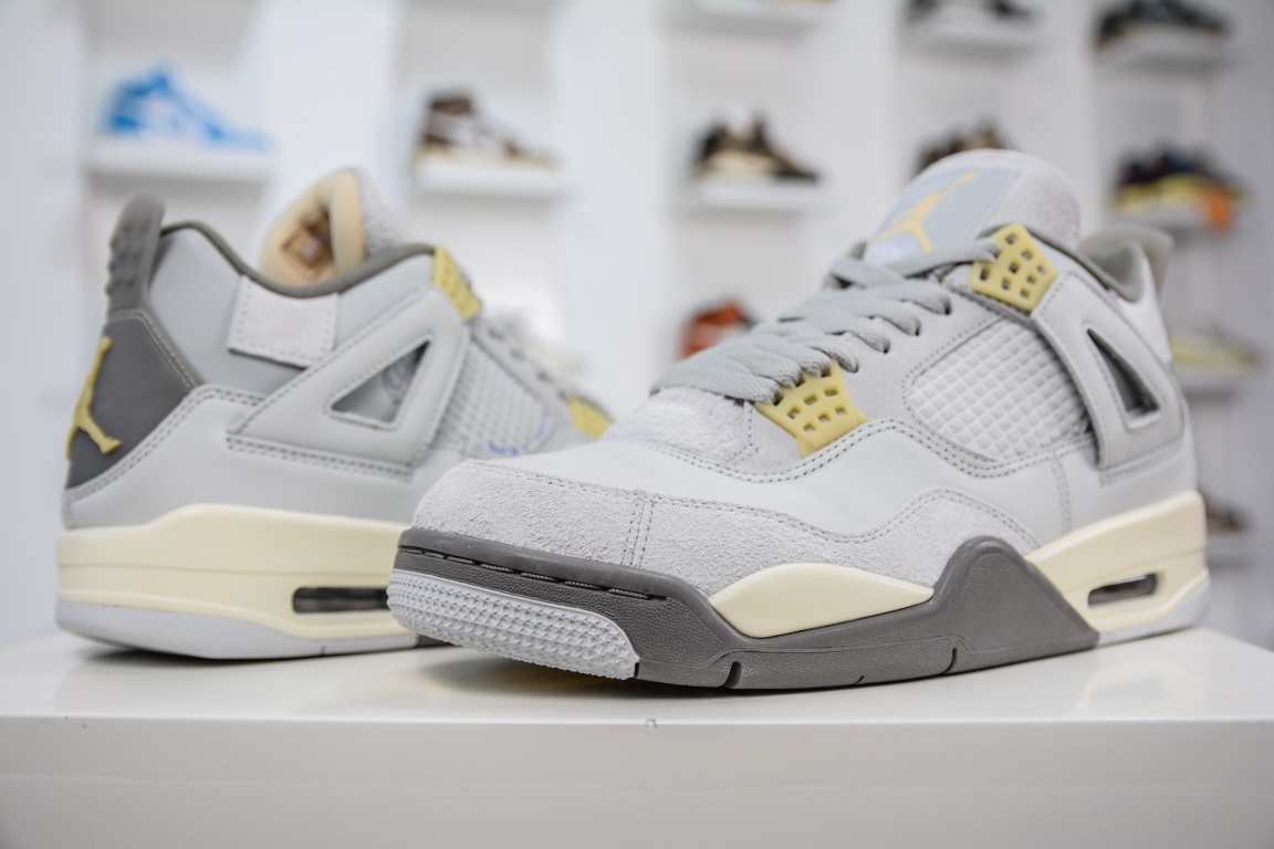 400 私人订单大厂Air Jordan 4 Retro 乔丹四代”Craft” 复刻灰麂皮 DV3742-021