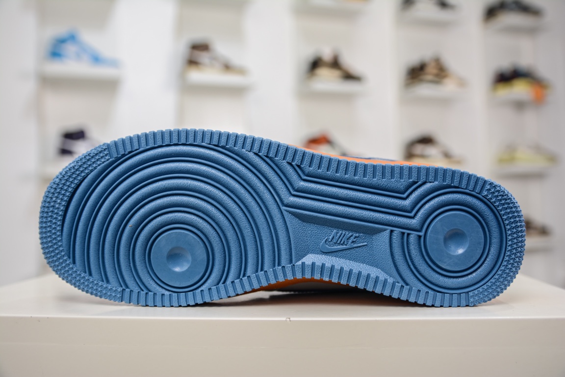 220 巴黎世家BALENCIAGA x Nike Air Force 1’07 Low”Grey/Blue”空军一号315122-012