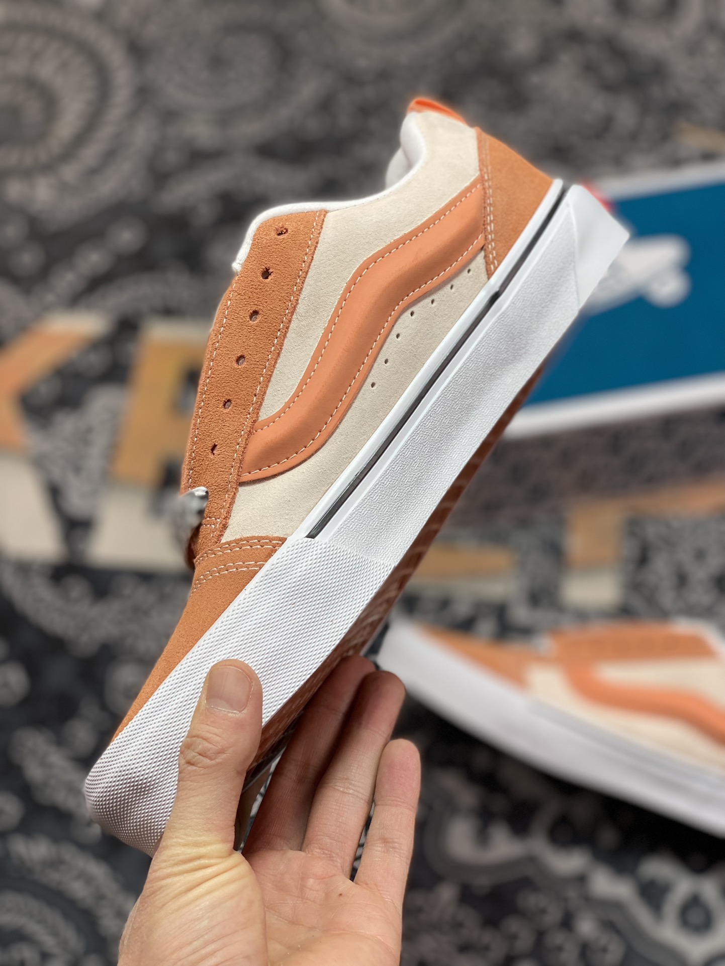 Vans Knu Skool Orange Bread Shoes. Here’s the opportunity to buy Bread Shoes again.