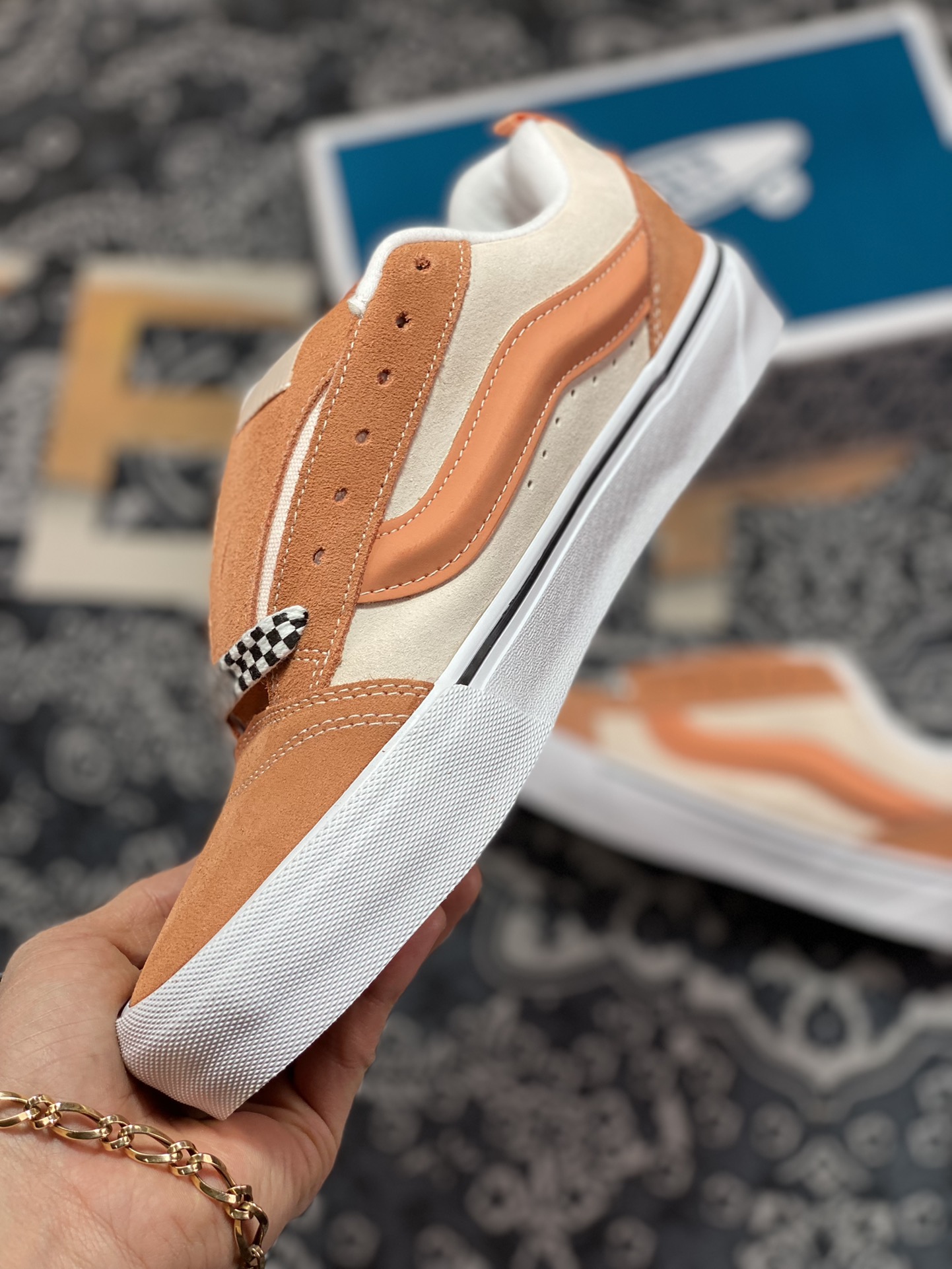 Vans Knu Skool Orange Bread Shoes. Here’s the opportunity to buy Bread Shoes again.