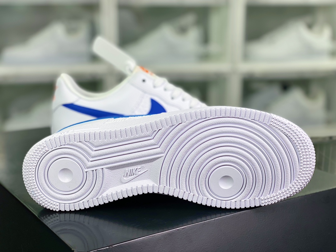 200 Air Force 1'07 Low”Royal Blue/Hoops”空军一号低帮板鞋“白压花篮球宝蓝钩子”FD0667-100