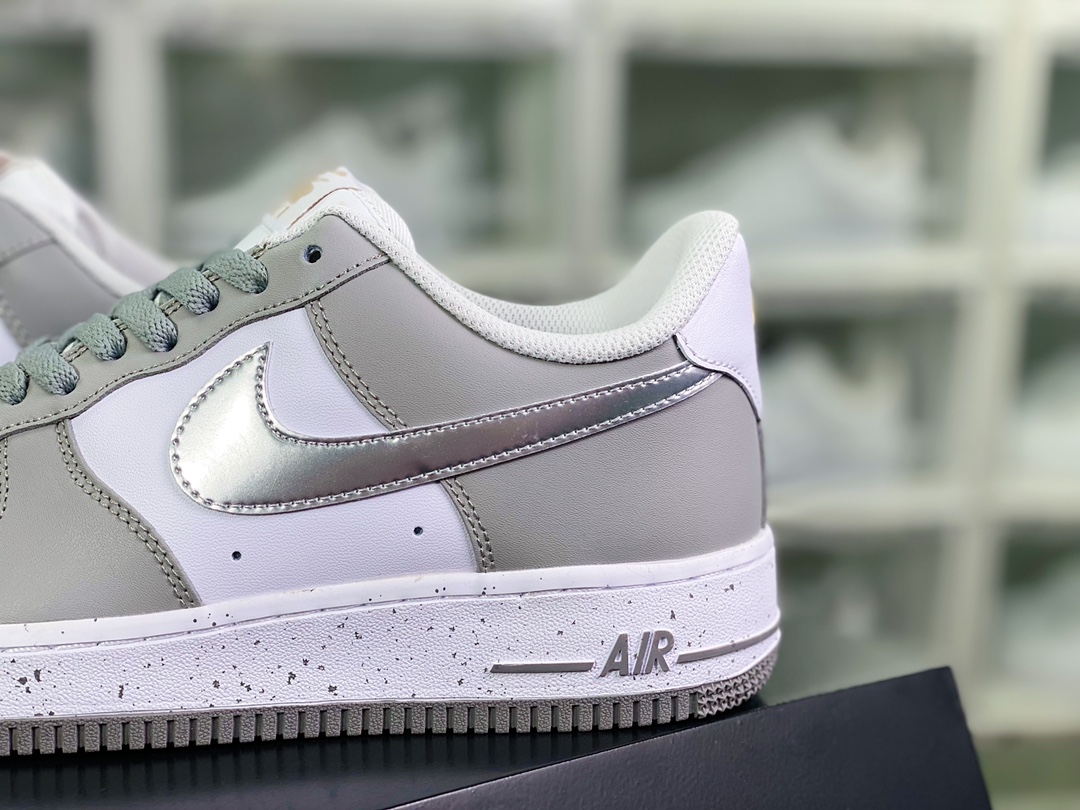 240 Air Force 1'07 Low”Soot White Silver”空军一号经典低帮“拼色烟灰白银泼墨”MK5639-889