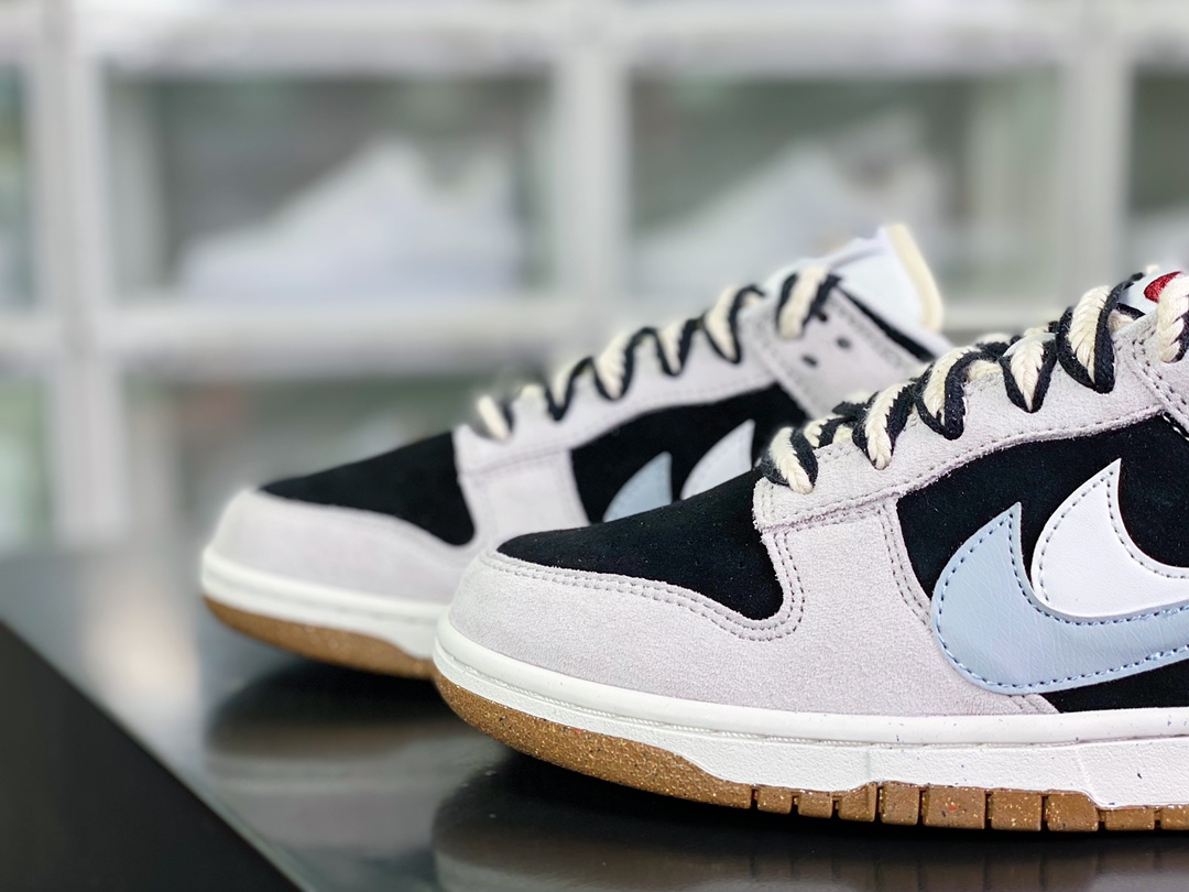 220 SB Dunk Low SE”85 Grey Black”扣篮系列低帮休闲板鞋“麂皮浅灰黑白双钩”DO9457-100