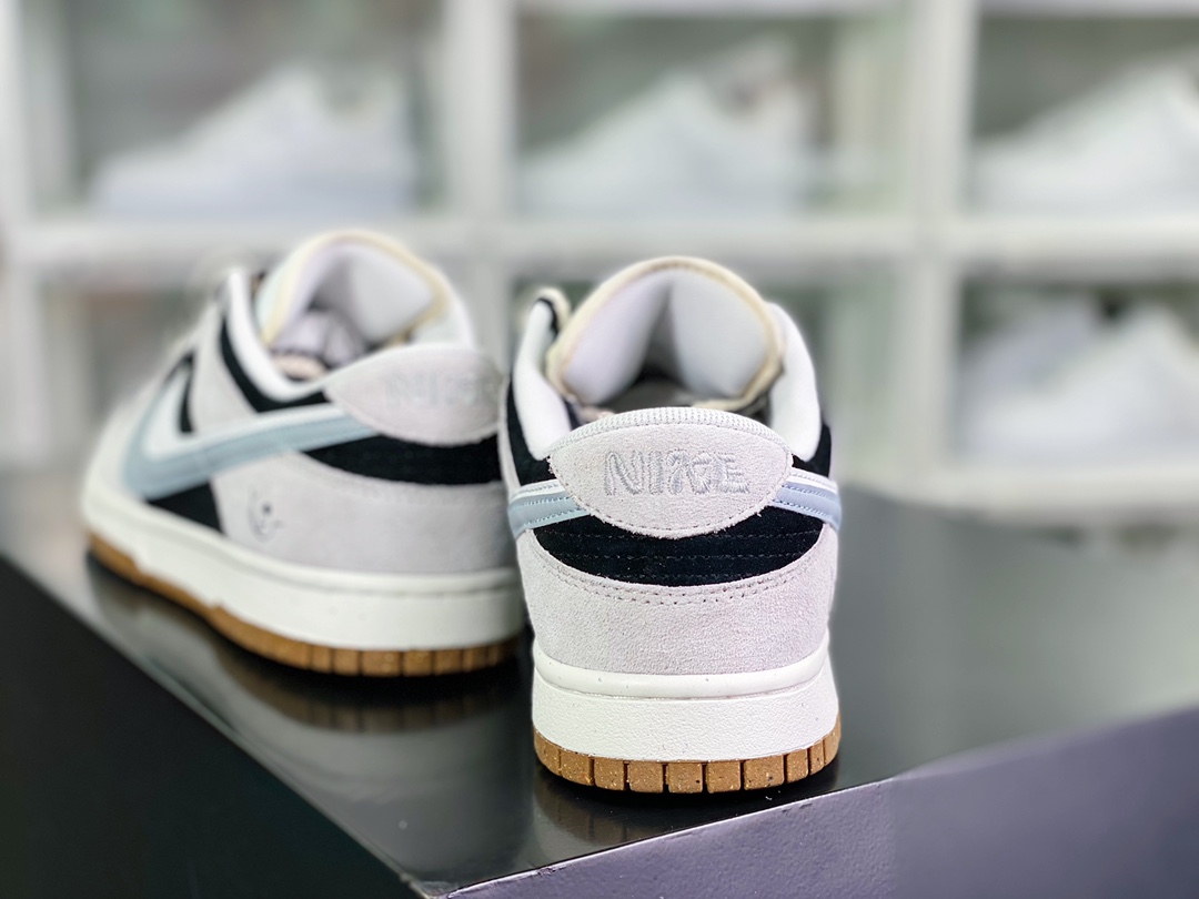 220 SB Dunk Low SE”85 Grey Black”扣篮系列低帮休闲板鞋“麂皮浅灰黑白双钩”DO9457-100