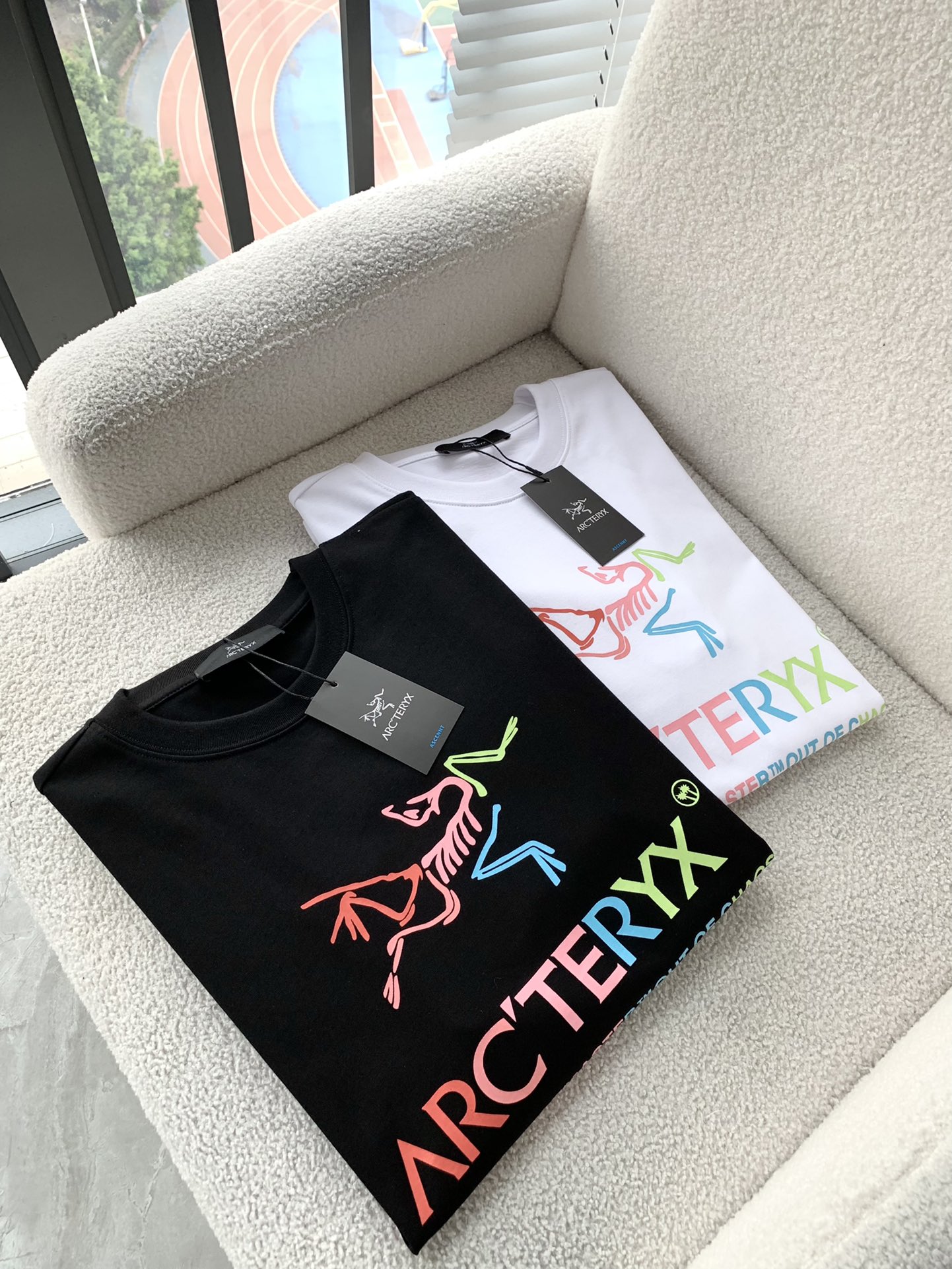 @P85💥 ¡Nueva camiseta de verano de manga corta con cuello redondo de ARCTERYX/Arc’teryx! Tela de algodón puro de alta …