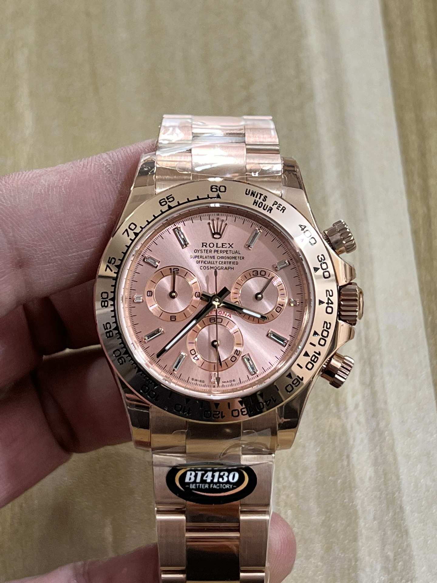 NO:142891,BT rose gold rock candy, Ruibiao recommended Rolex, rolex19860909BT玫瑰金冰糖迪,瑞表推荐劳力士,rolex,Watch