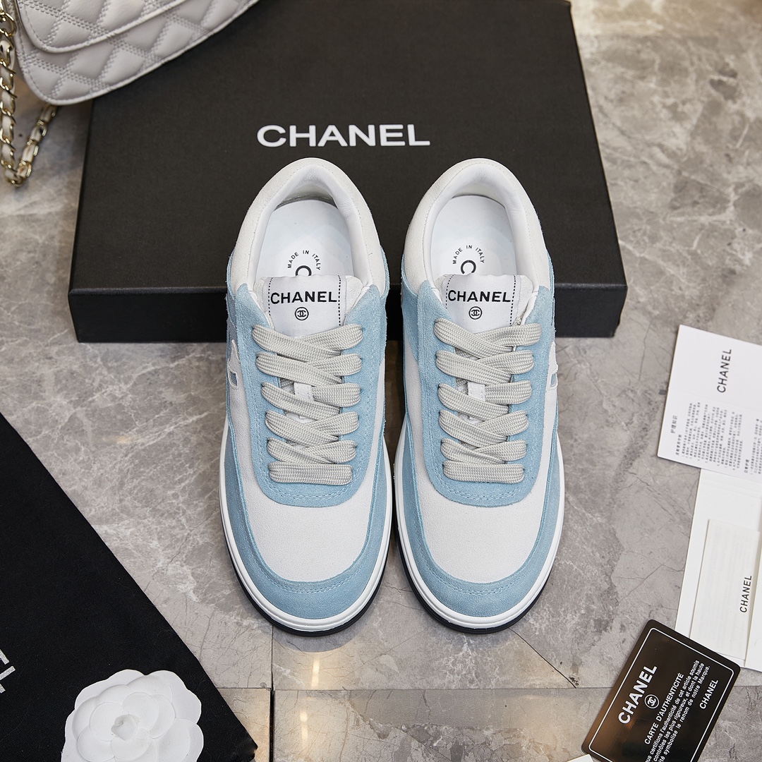 Chanel Chanel——#CounterTop Zapatos deportivos casuales Este diseño clásico; la parte superior está confeccionada con bo…