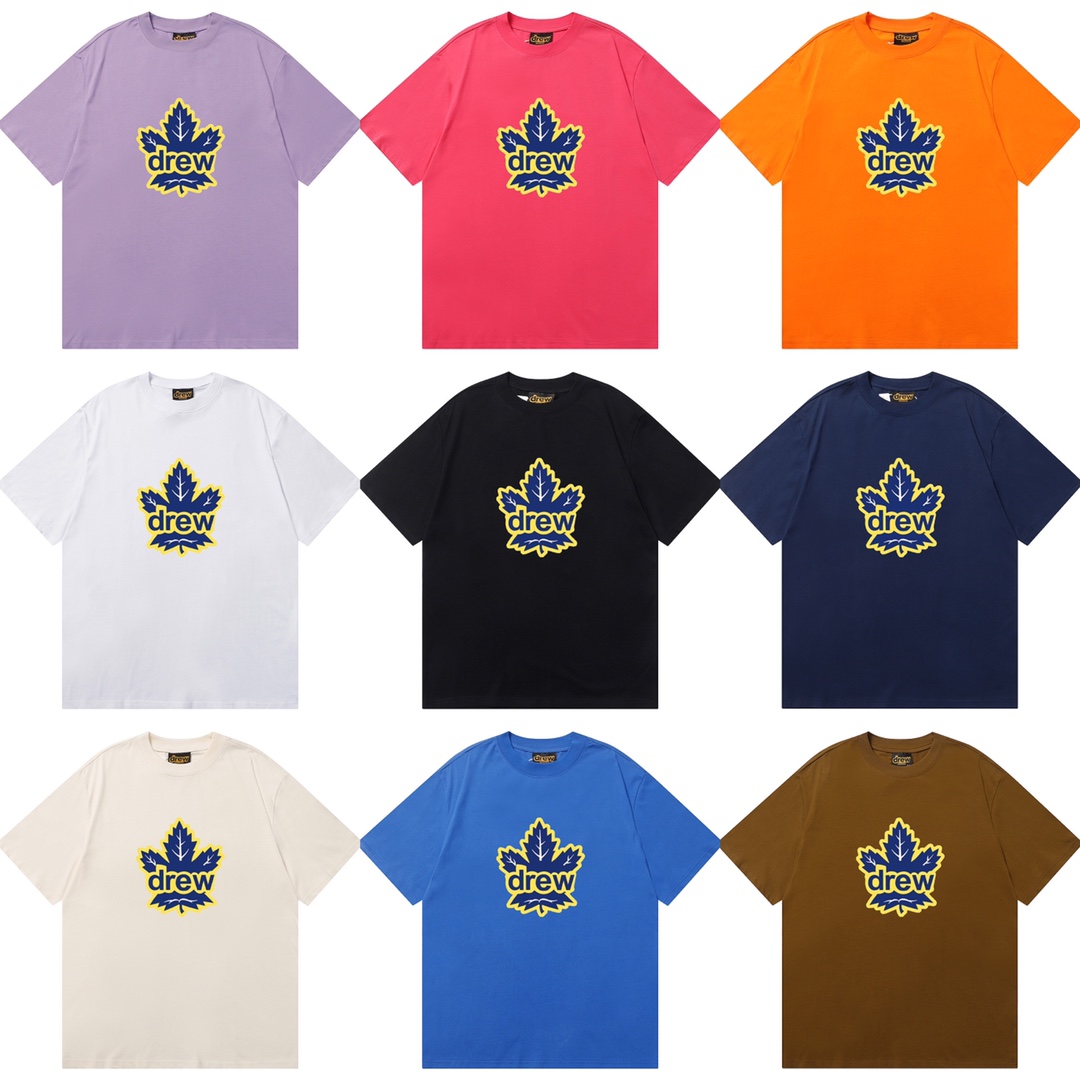 D028 9 colores 2023SS mismo estilo que Bieber, camiseta de algodón puro de corte holgado y estilo urbano con …