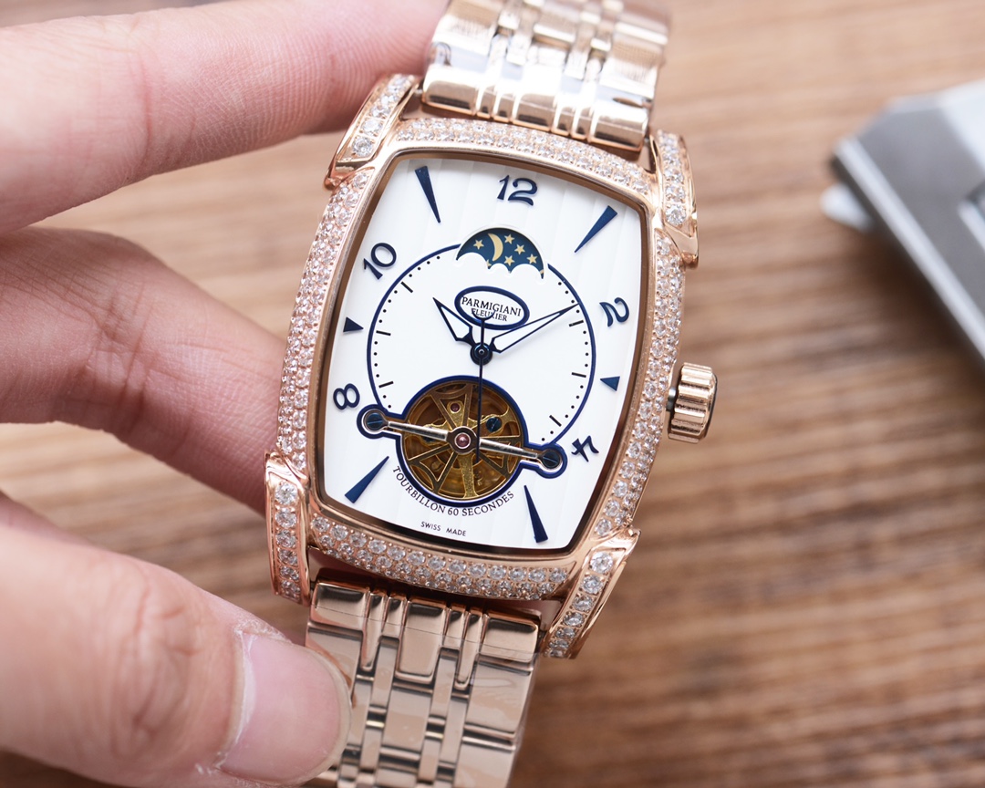 Parmigiani Pamajani: Luxury Steel Watch Upgrade with Automated Mechanical Core - 图片 4