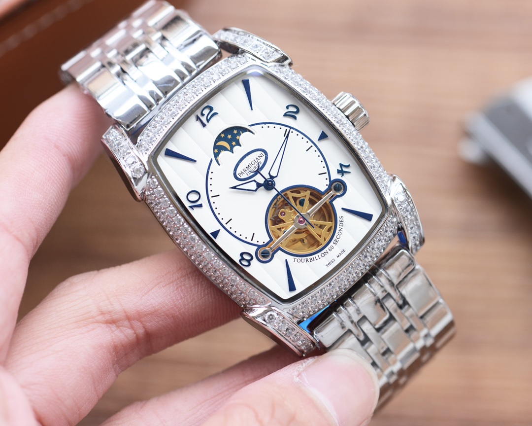 Parmigiani Pamajani: Luxury Steel Watch Upgrade with Automated Mechanical Core - 图片 3