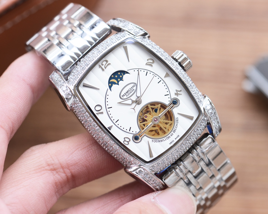 Parmigiani Pamajani: Luxury Steel Watch Upgrade with Automated Mechanical Core - 图片 2