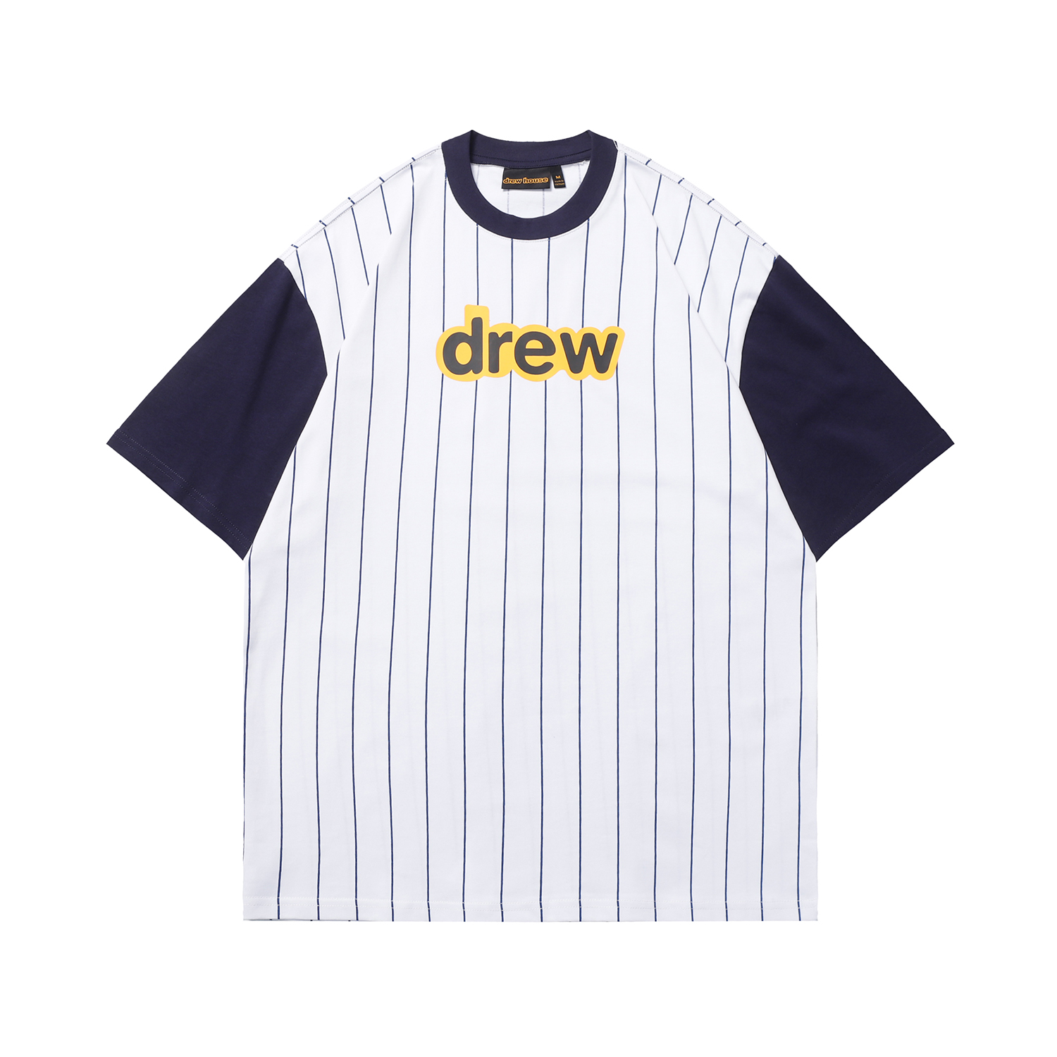 Drew House Clothing T-Shirt cheap online Best Designer
 Black Blue Printing Cotton Double Yarn Short Sleeve