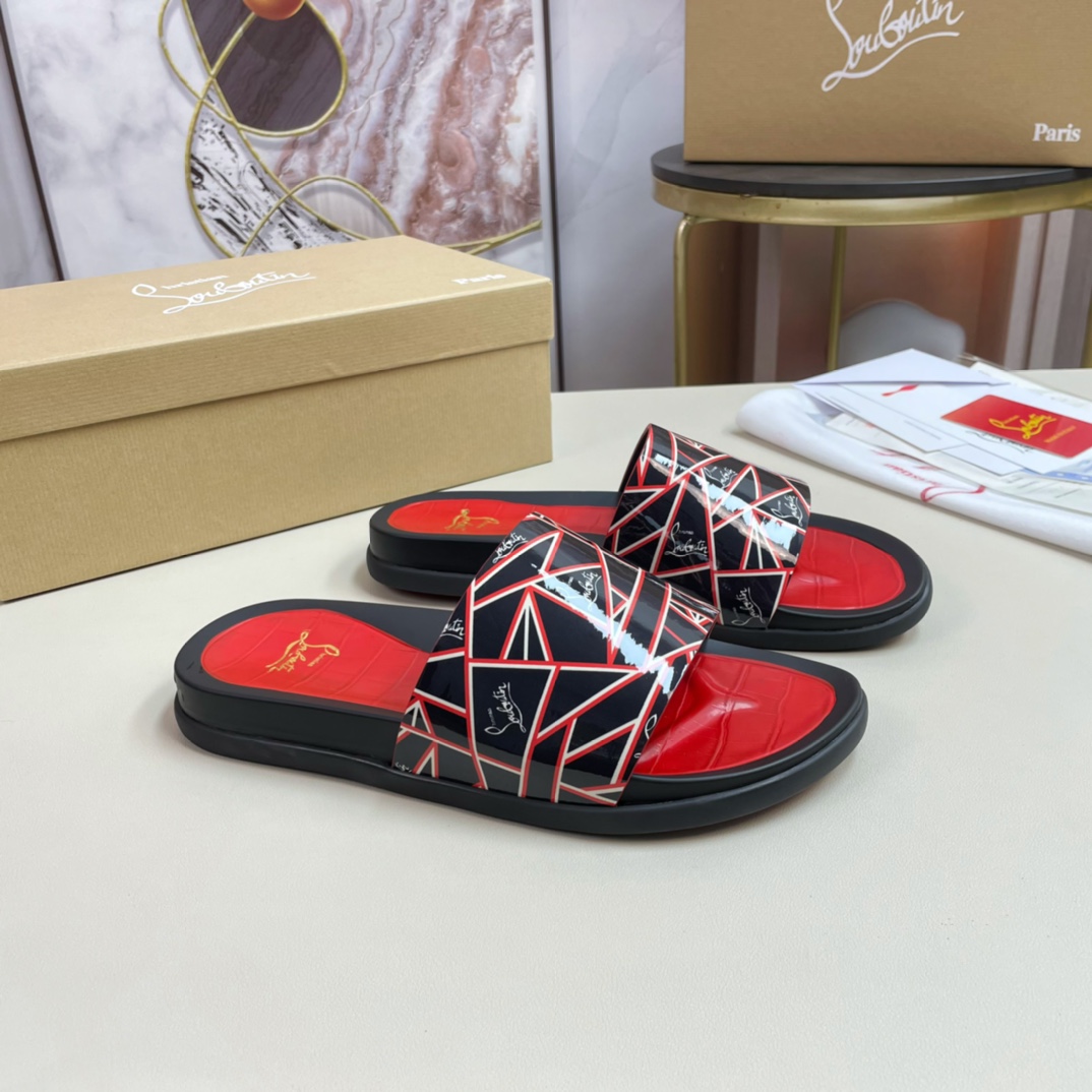 [CL Red Bottom Shoes] P210 tamaño 38-45 zapatillas clásicas de los hombres, el sitio web oficial de 