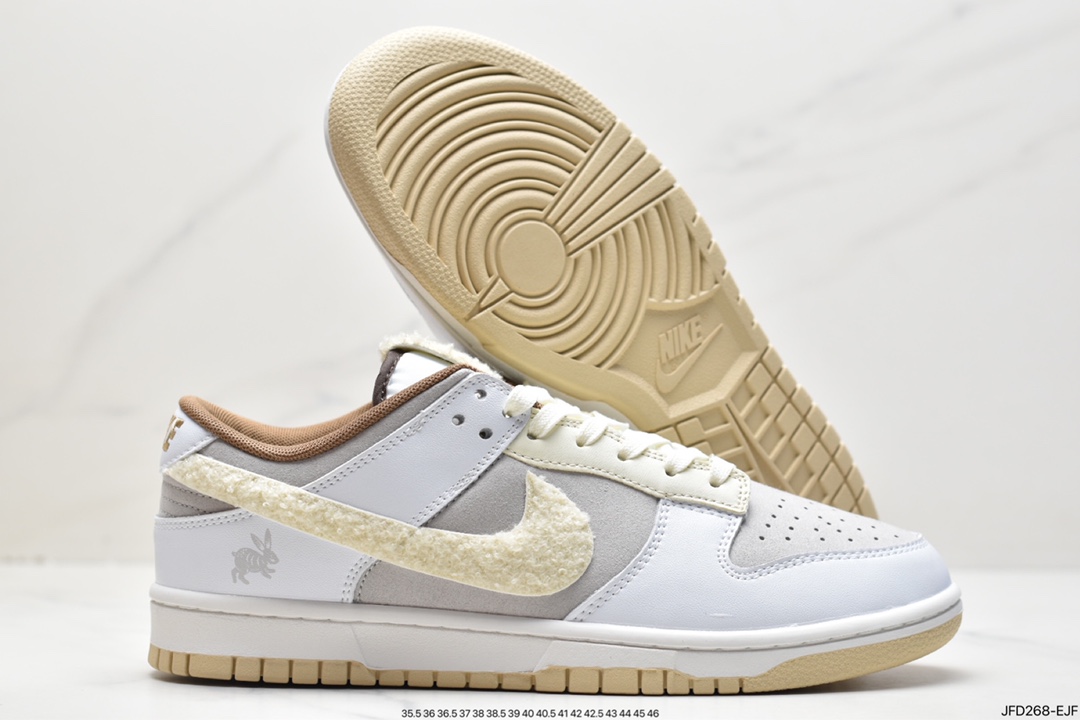 170 耐克Nike SB Dunk Low”Year of the Rabbit”扣篮系列低帮“浅棕米白穗兔”FD4203-211