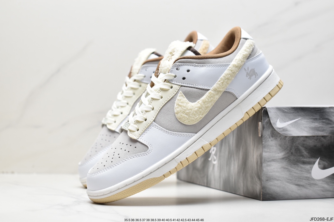 170 耐克Nike SB Dunk Low”Year of the Rabbit”扣篮系列低帮“浅棕米白穗兔”FD4203-211