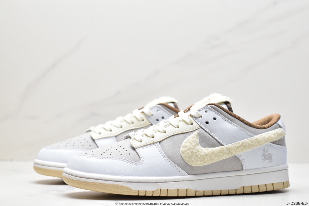 170 耐克Nike SB Dunk Low”Year of the Rabbit”扣篮系列低帮“浅棕米白穗兔”FD4203-211
