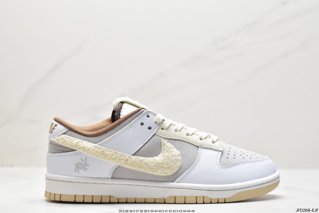 170 耐克Nike SB Dunk Low”Year of the Rabbit”扣篮系列低帮“浅棕米白穗兔”FD4203-211