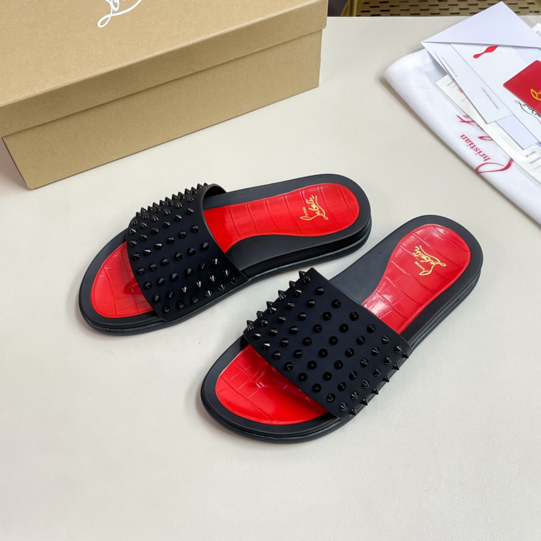 [CL Red Bottom Shoes] P210 tamaño 38-45 zapatillas clásicas de los hombres, el sitio web oficial de 