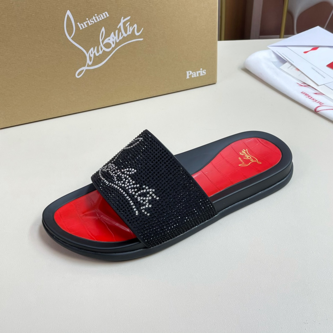 [CL Zapatos de fondo rojo] P210 tamaño 38-45 zapatillas clásicas de los hombres, el sitio web oficia