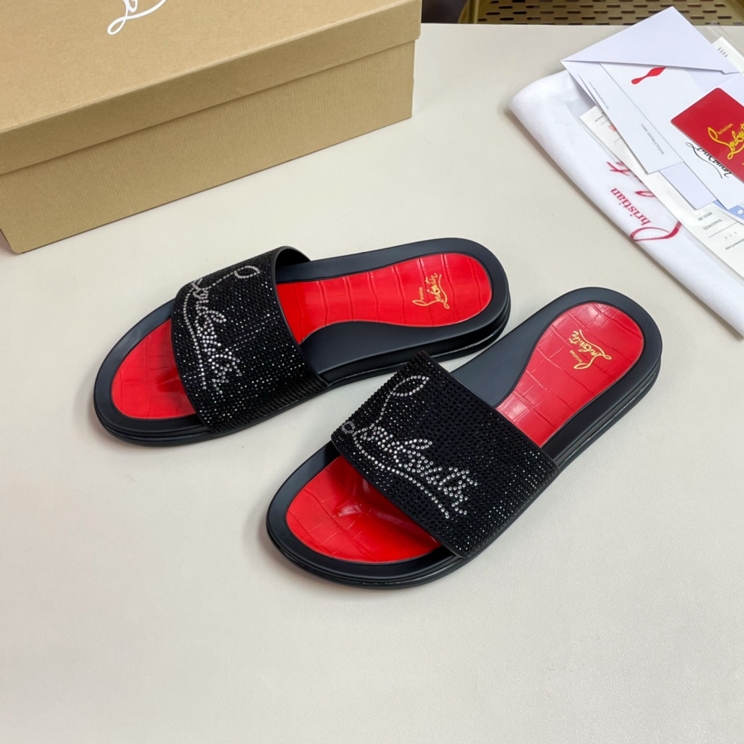 [CL Zapatos de fondo rojo] P210 tamaño 38-45 zapatillas clásicas de los hombres, el sitio web oficia