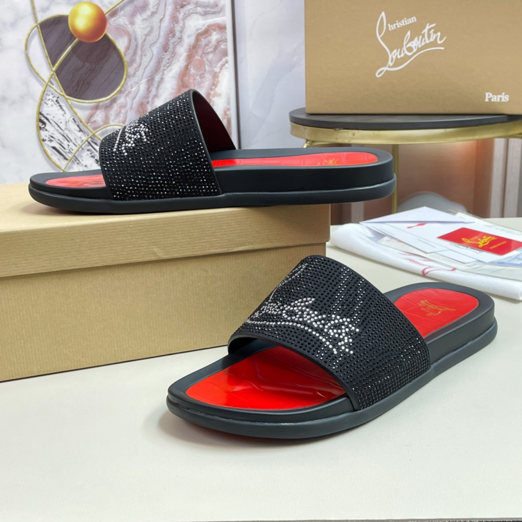 [CL Zapatos de fondo rojo] P210 tamaño 38-45 zapatillas clásicas de los hombres, el sitio web oficia