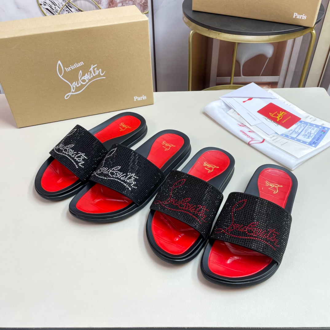 [CL Zapatos de fondo rojo] P210 tamaño 38-45 zapatillas clásicas de los hombres, el sitio web oficia