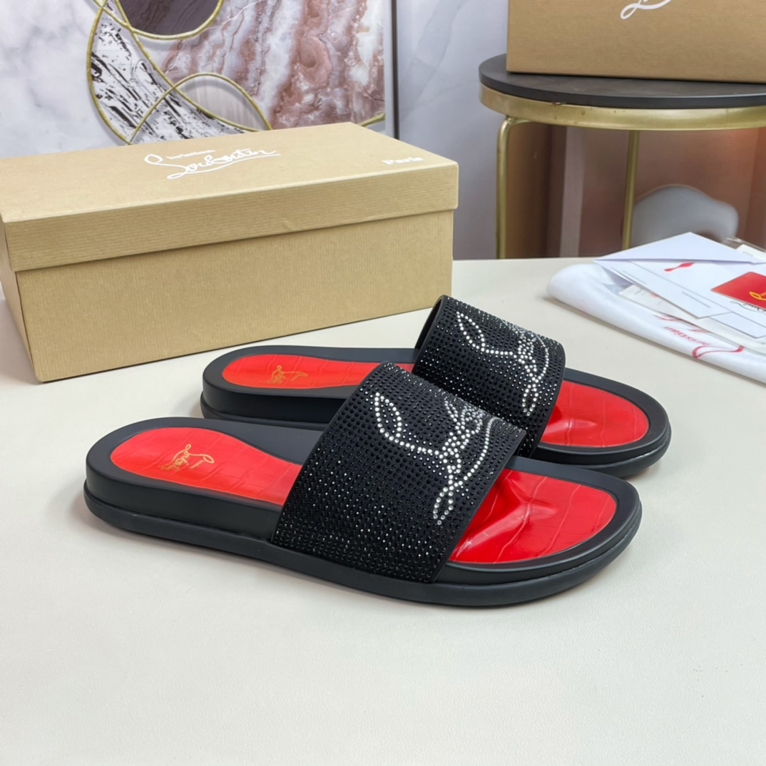 [CL Zapatos de fondo rojo] P210 tamaño 38-45 zapatillas clásicas de los hombres, el sitio web oficia