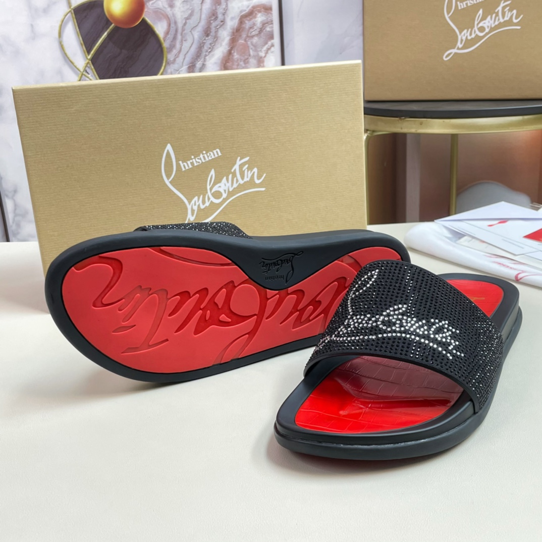 [CL Zapatos de fondo rojo] P210 tamaño 38-45 zapatillas clásicas de los hombres, el sitio web oficia