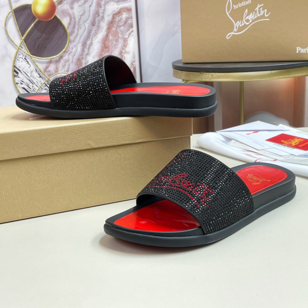 [CL Zapatos de fondo rojo] P210 tamaño 38-45 zapatillas clásicas de los hombres, el sitio web oficia
