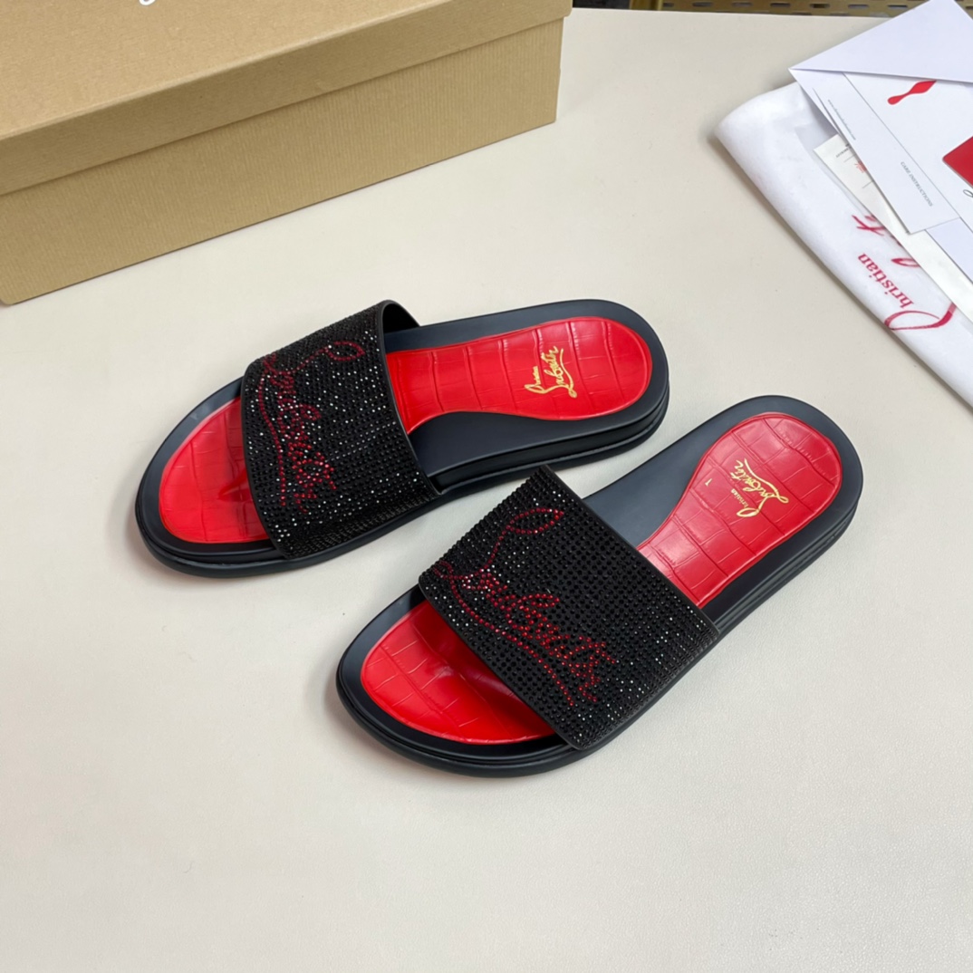 [CL Zapatos de fondo rojo] P210 tamaño 38-45 zapatillas clásicas de los hombres, el sitio web oficia