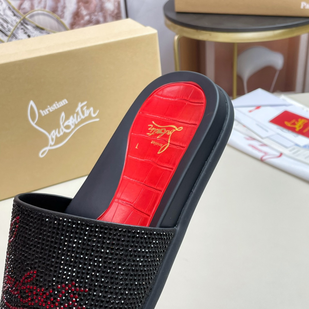 [CL Zapatos de fondo rojo] P210 tamaño 38-45 zapatillas clásicas de los hombres, el sitio web oficia