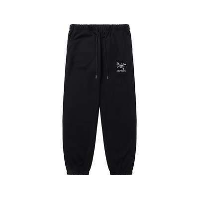 Arc’teryx Clothing Pants & Trousers Black Embroidery Cotton Casual