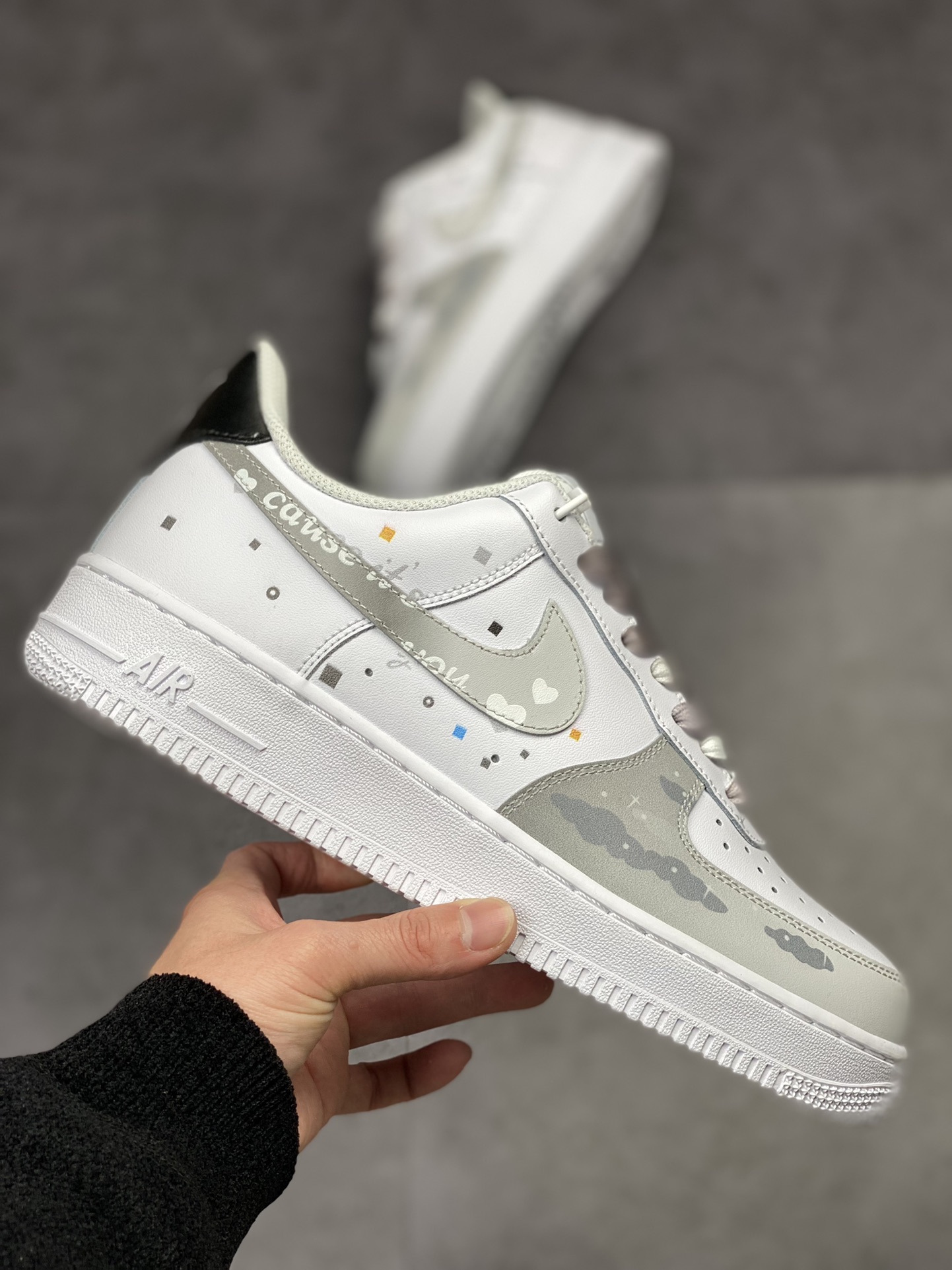 250 Nike Air Force 1 Low 07 白灰印花黑尾 CW2288-312