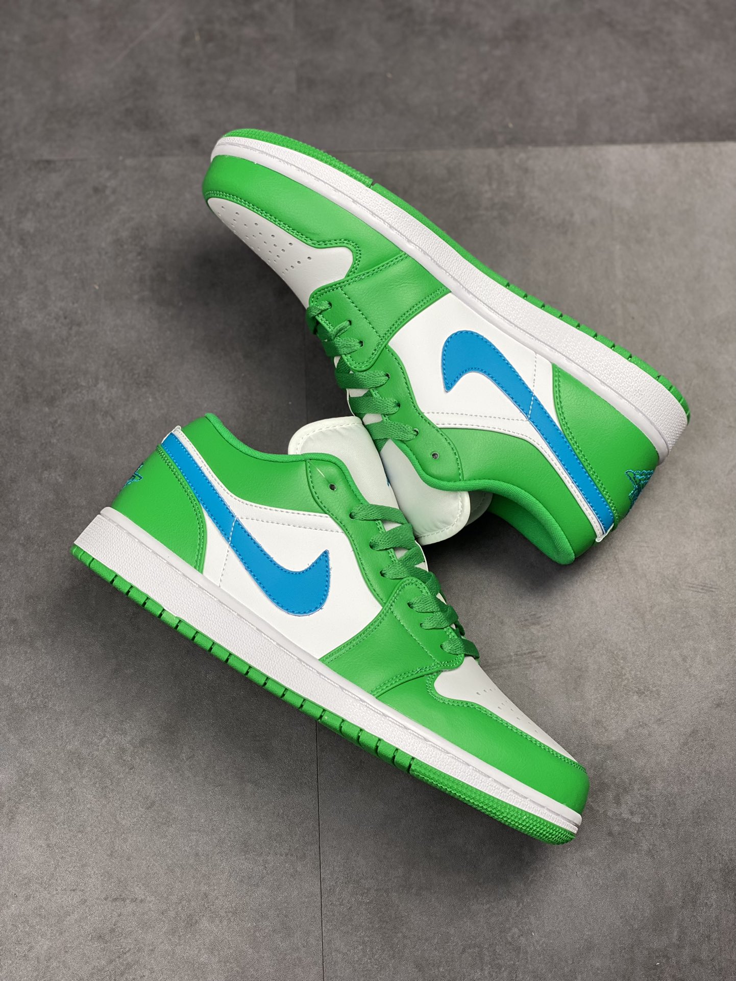 200 Air Jordan 1 Low 白绿蓝脚趾 AJ1乔1低帮休闲板鞋 DC0774-304