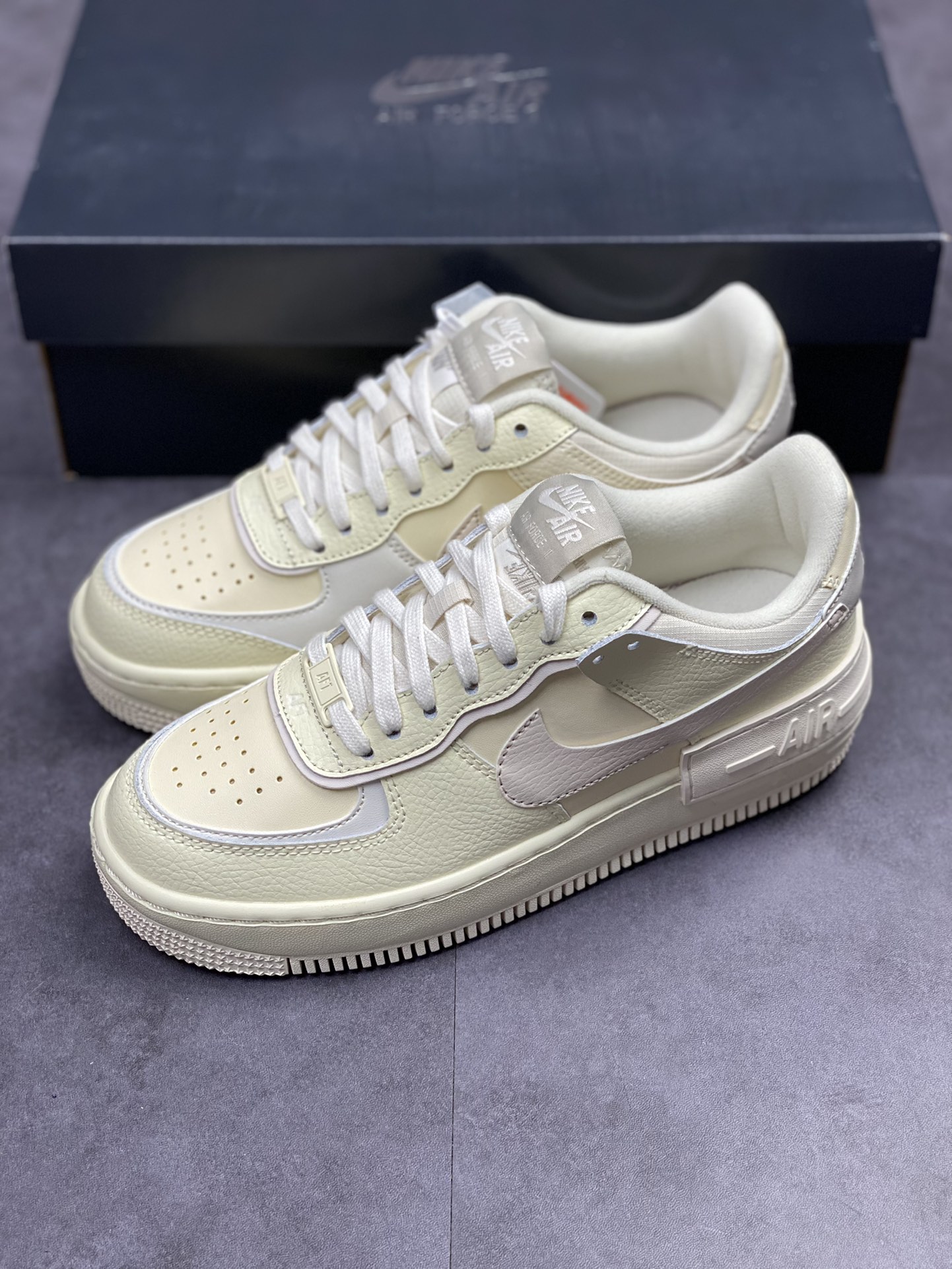 190 Nike Air Force 1 Shadow 椰奶米黄 CU8591-102