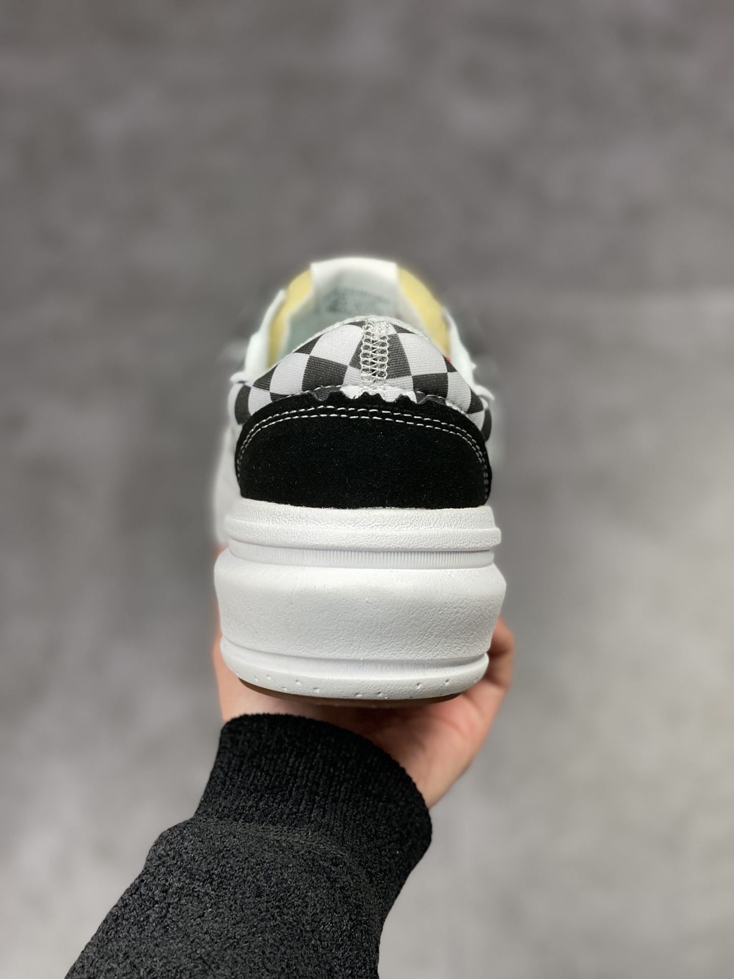 180  vans黑白格厚底超轻款 Vans Old Skool Overt CC 超轻款厚底格子增高鞋