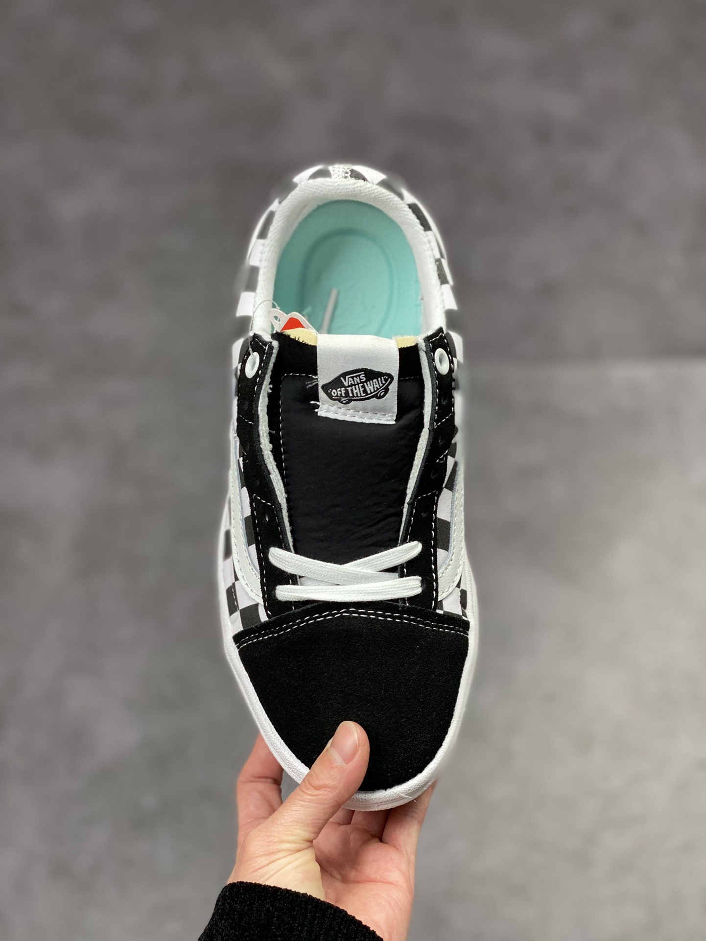 180  vans黑白格厚底超轻款 Vans Old Skool Overt CC 超轻款厚底格子增高鞋