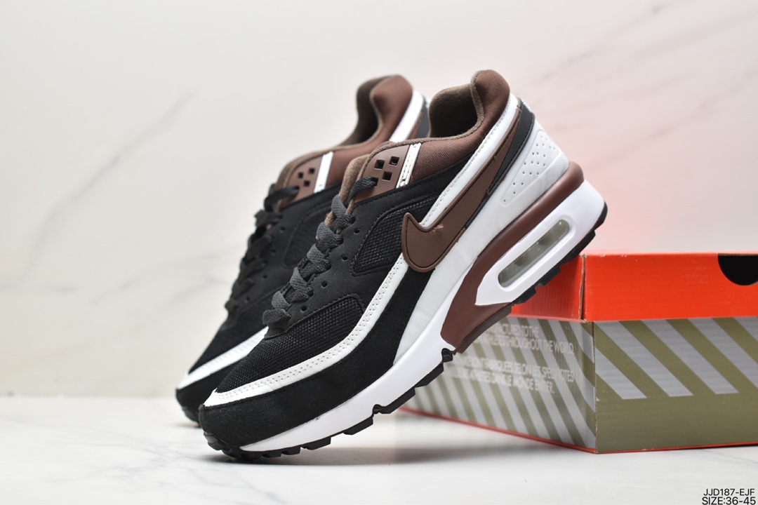 130 耐克Nike Air Max BW OG Persian Violet经典拼接休闲运动跑步鞋 DJ9648-400